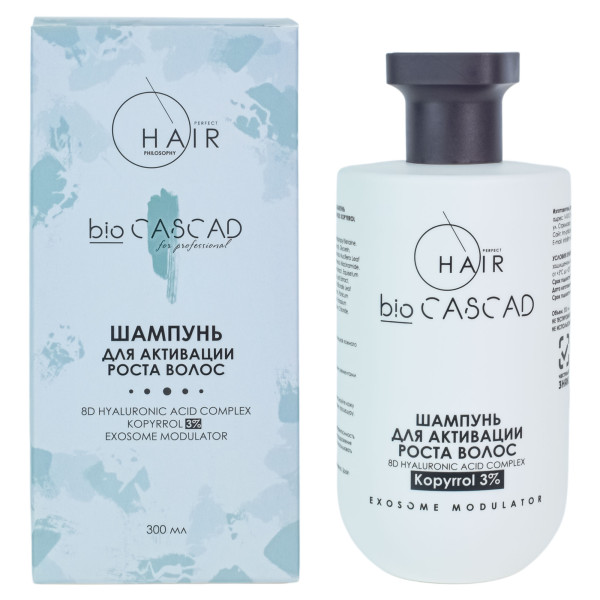 BIOCASCAD Шампунь для активации роста волос kopyrrol 3% 300 мл BIOCASCAD Шампунь для активации роста волос kopyrrol 3% 300 мл